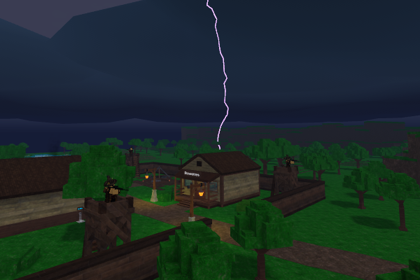 Thunderstorm in a long hike